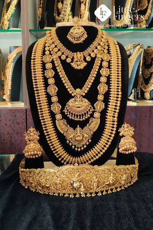 Elegant Jewelry Set for Women – Fashion Necklace, Earrings & Bracelet – Gold Plated Designer Jewelry